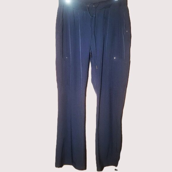 Zinnia Navy Blue Scrub Medical Performance Cargo Straight Pants - Women's XL - Picture 2 of 11